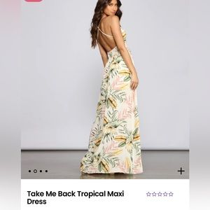 Windsor take me back tropical maxi dress - size medium - new with tags